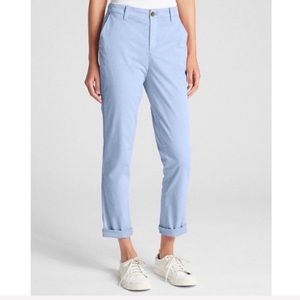 Gap Girlfriend Chinos Moonstone Blue Pants NWT